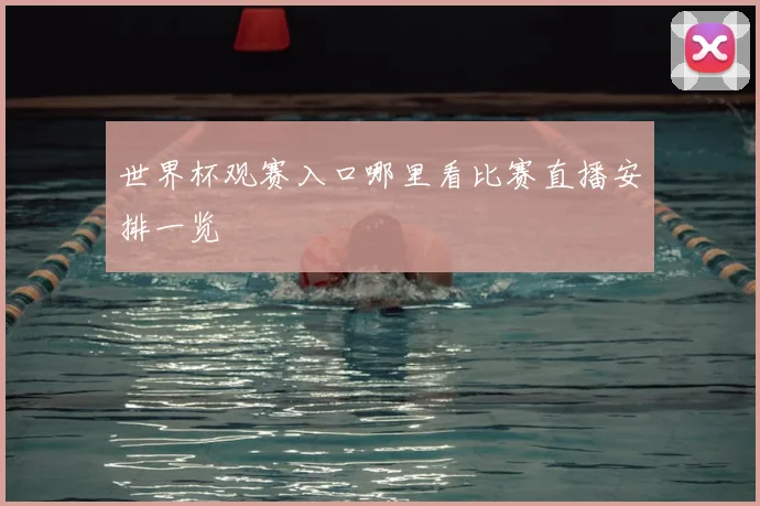 世界杯观赛入口哪里看比赛直播安排一览