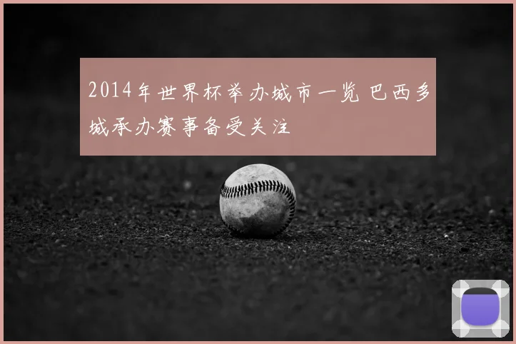 2014年世界杯举办城市一览 巴西多城承办赛事备受关注