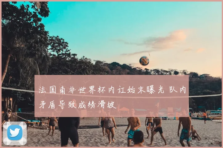 法国南非世界杯内讧始末曝光 队内矛盾导致成绩滑坡